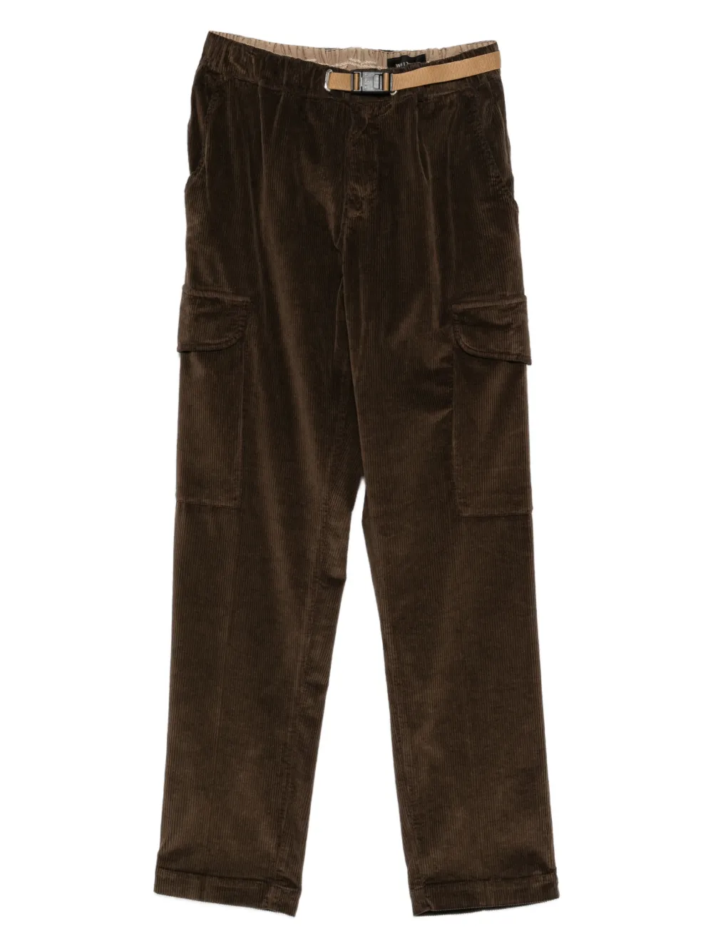White Sand belt corduroy trousers - Marrone
