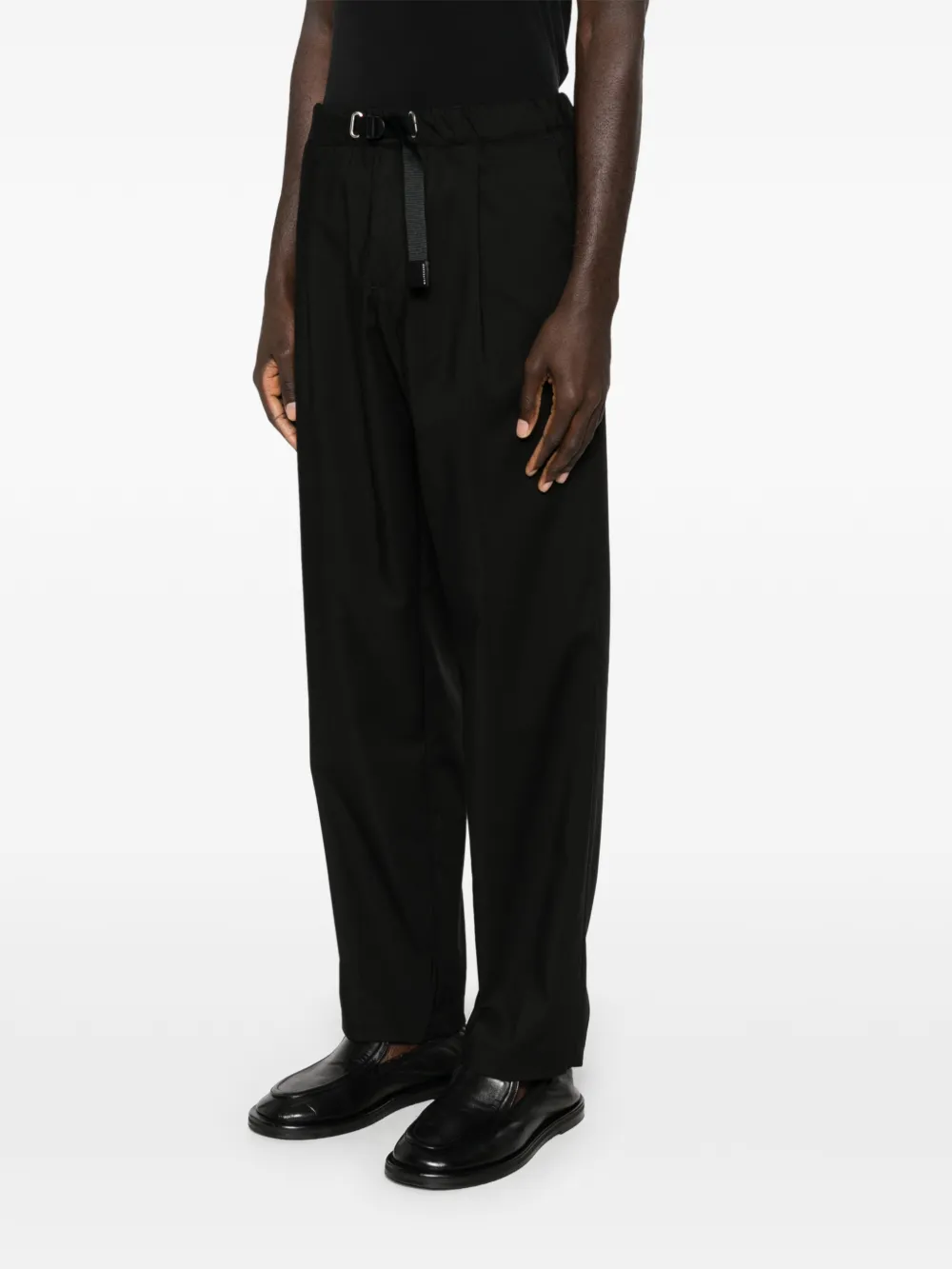 Whitesand Adjustable-belt Trousers In Black