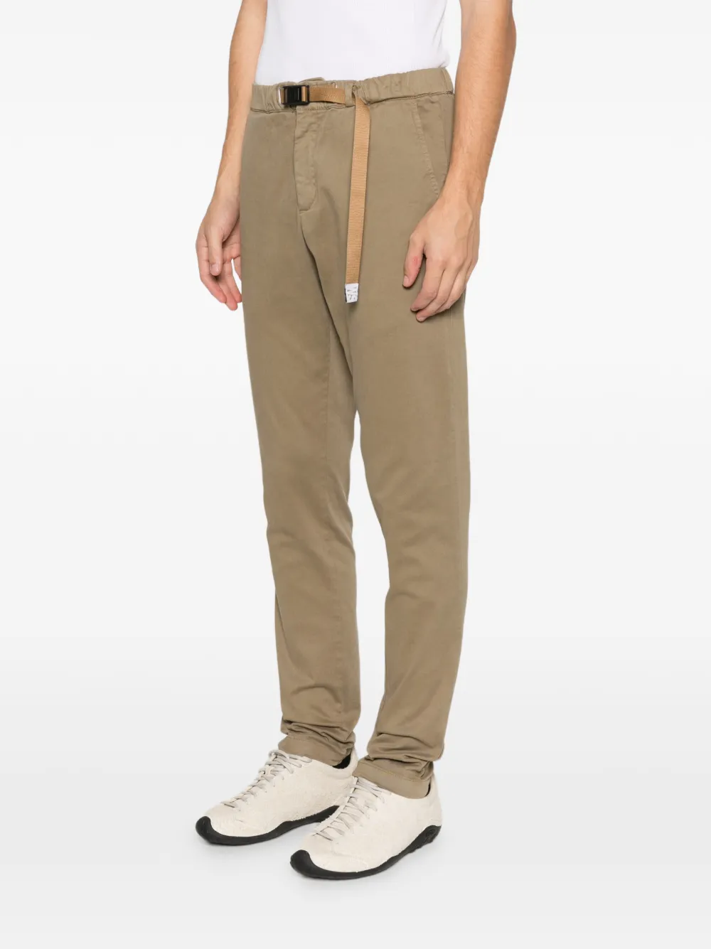 Whitesand Robert Belted Trousers In Brown