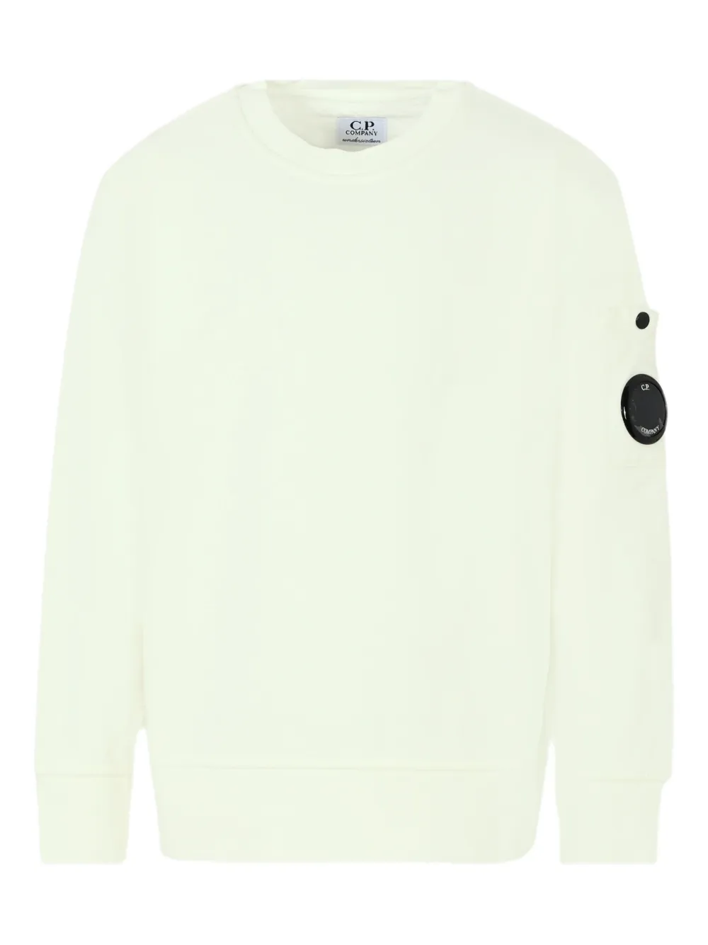 C.P. Company Kids lens-detail cotton sweatshirt Wit
