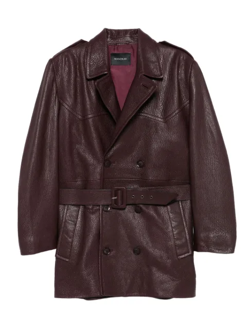Manokhi belted double-breasted coat