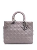 Christian Dior Pre-Owned 2011 Large Lambskin Cannage Lady Dior satchel - Purple