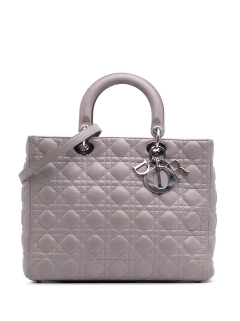 Christian Dior Pre-Owned 2011 Large Lambskin Cannage Lady Dior satchel