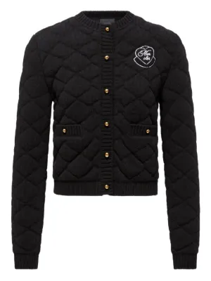 MONCLER 黒 セーター キルティング MONCLER 黒 セーター キルティング メンズ｜ニット
