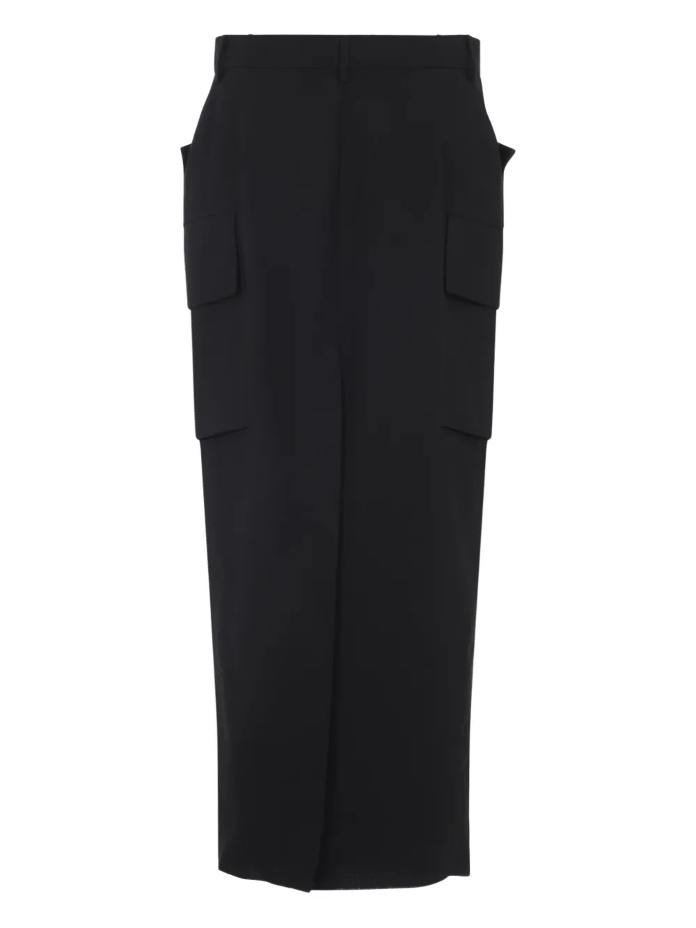 Rick Owens Wollen rok met cargo zak Zwart