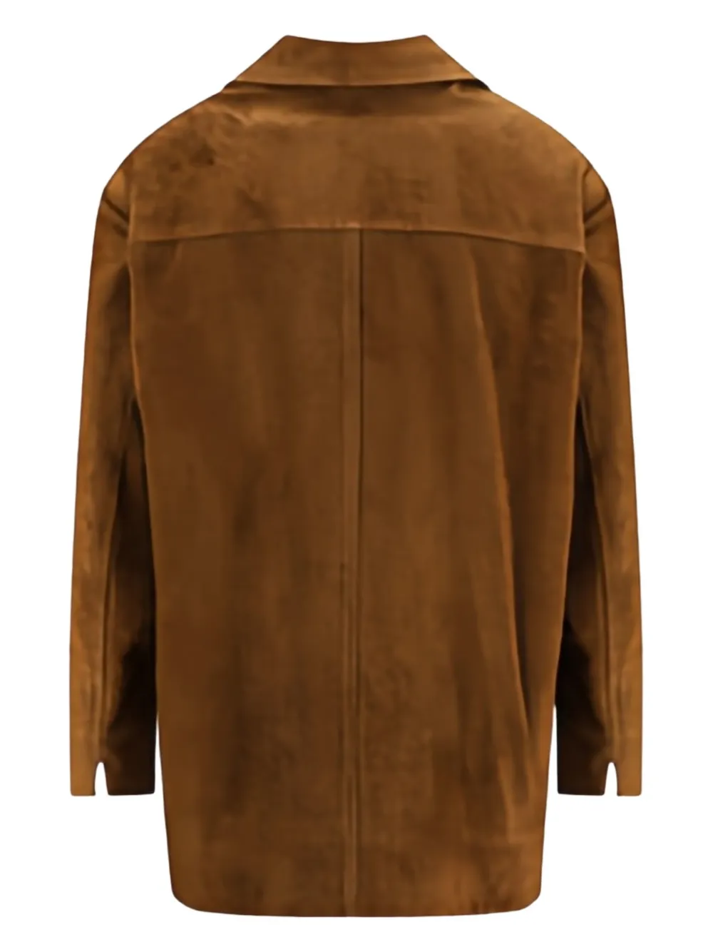 Salvatore Santoro Suède blazer met knoopsluiting Bruin