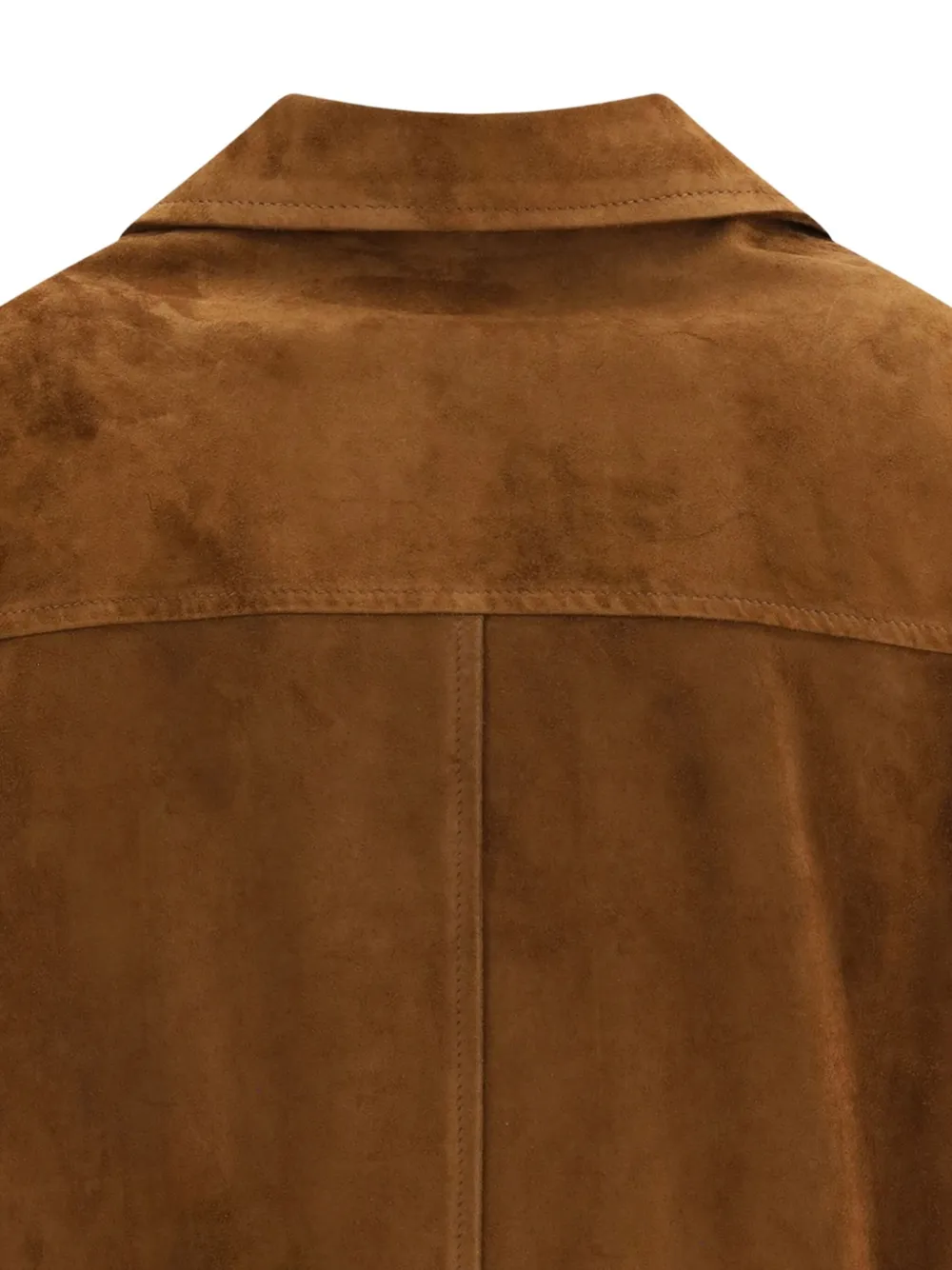 Salvatore Santoro Suède blazer met knoopsluiting Bruin