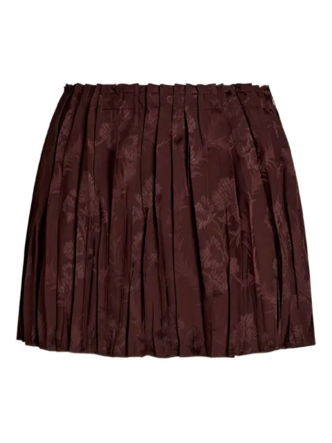 ETRO pleated floral skirt