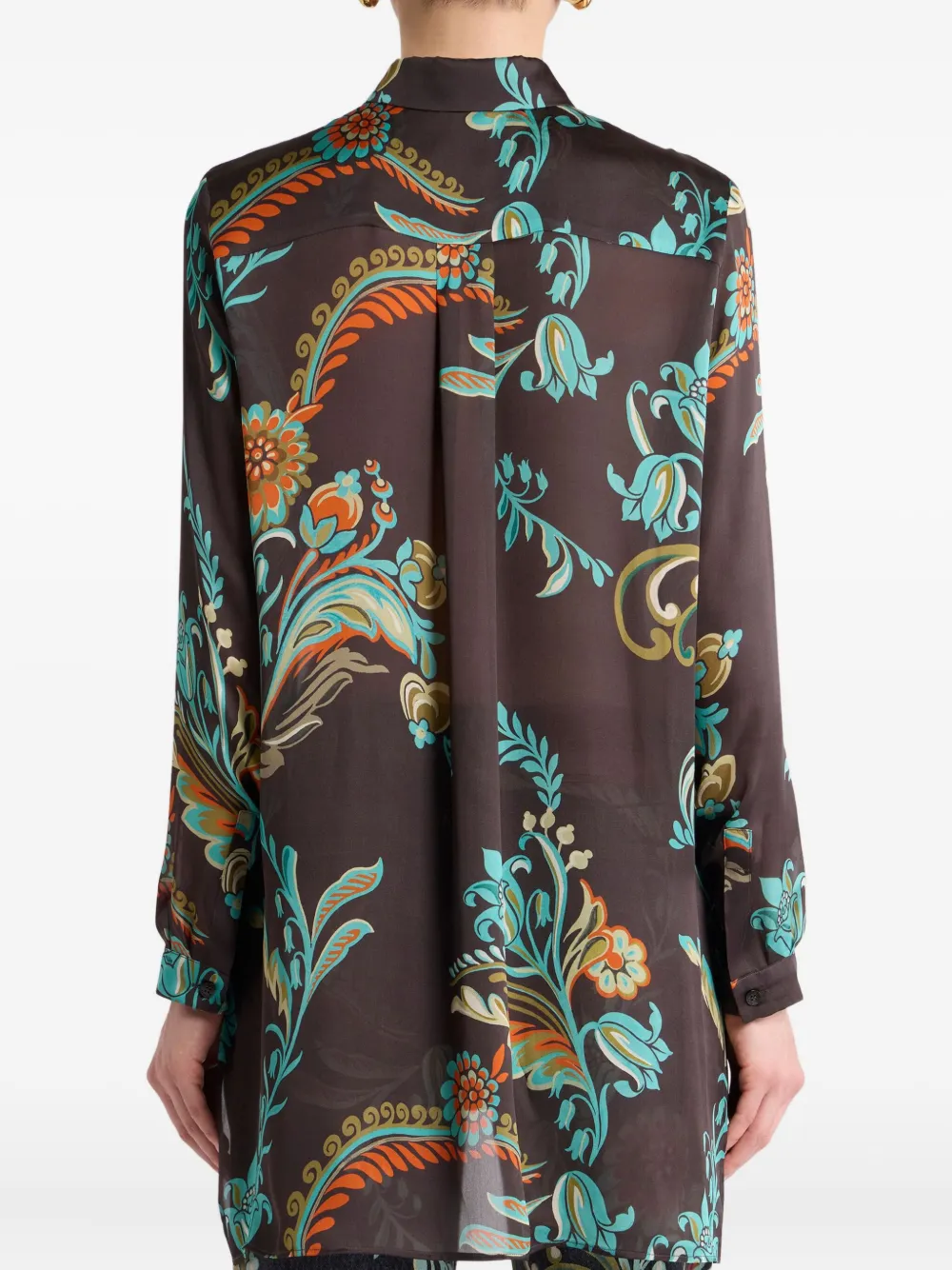 Etro Hemd Mit Blumen-print In Multi