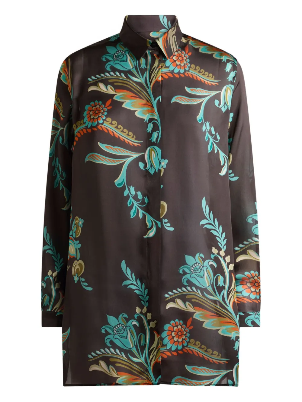 ETRO floral-print shirt | Brown | Image 1