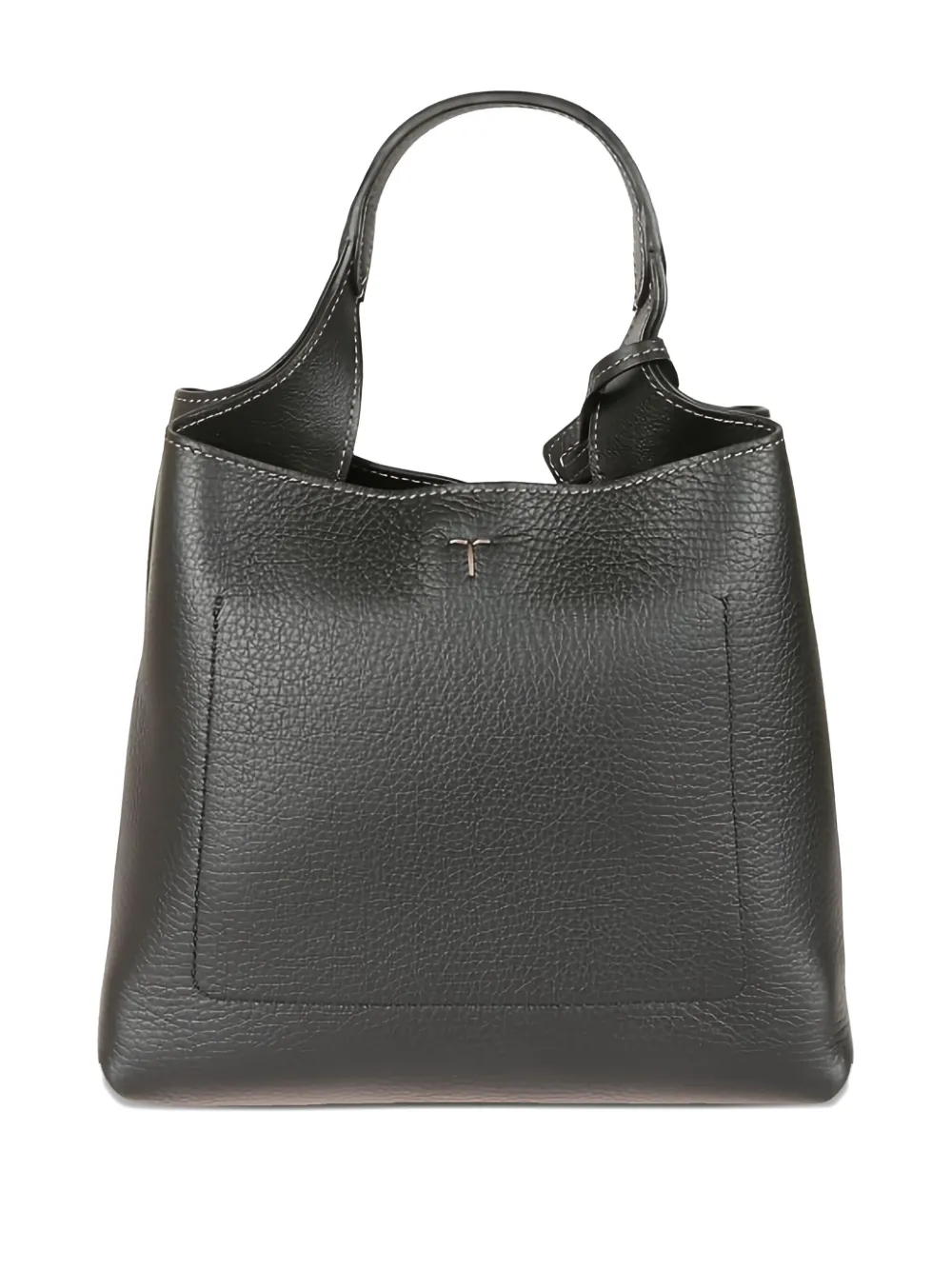 Tod's stamped leather top-handle bag Zwart