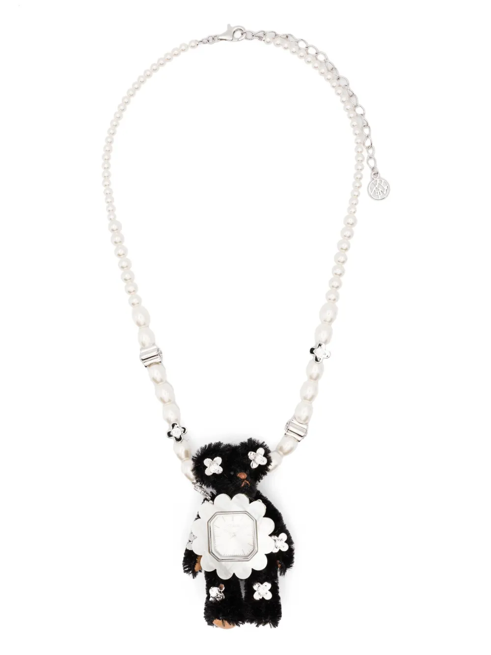YVMIN teddy-pearl necklace | Black | Image 1