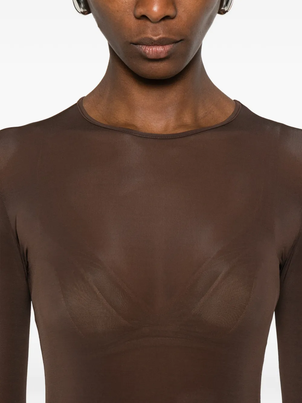 WARDROBE.NYC Long-sleeve Body in Brown, view 5