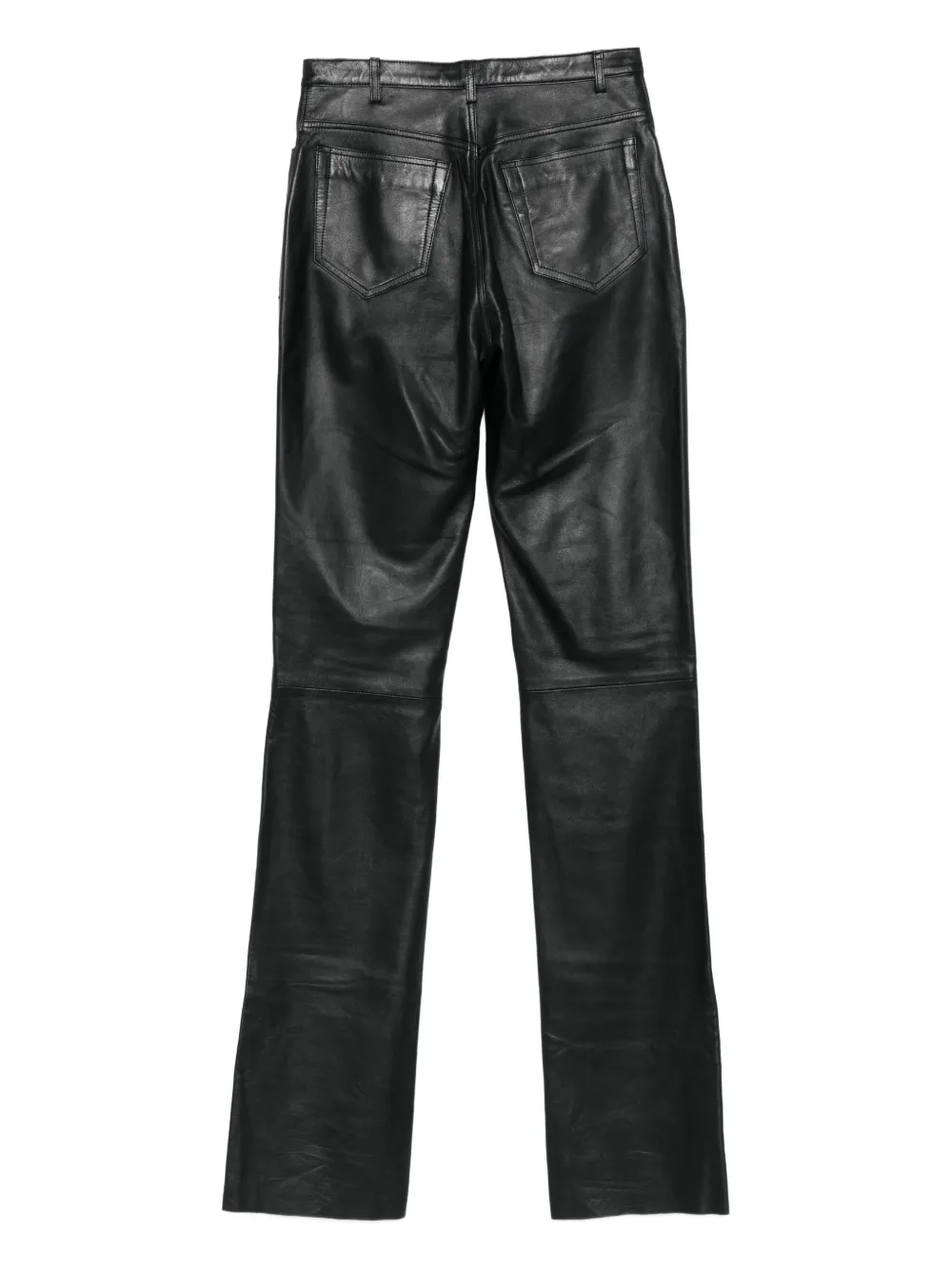 Manokhi Sena leather panel trousers - Zwart