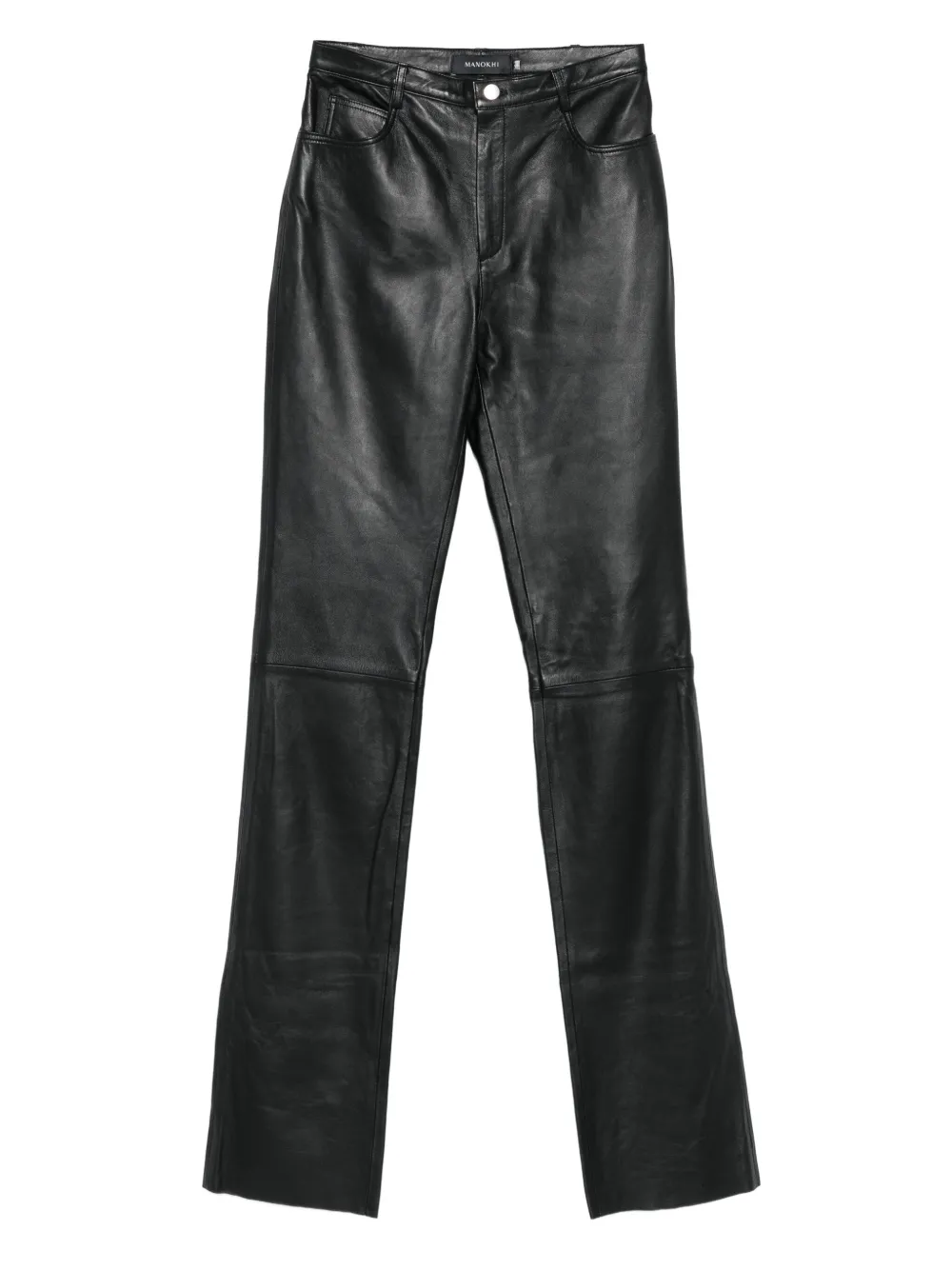 Sena leather panel trousers