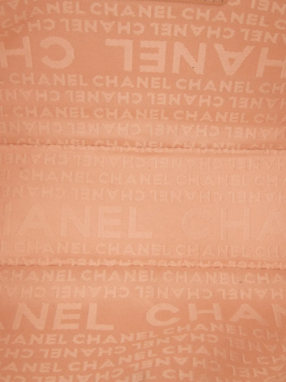 Pre-owned Chanel 2003-2004 Silk And Lambskin Coco Mademoiselle Scarf Flap Shoulder Bag In Orange
