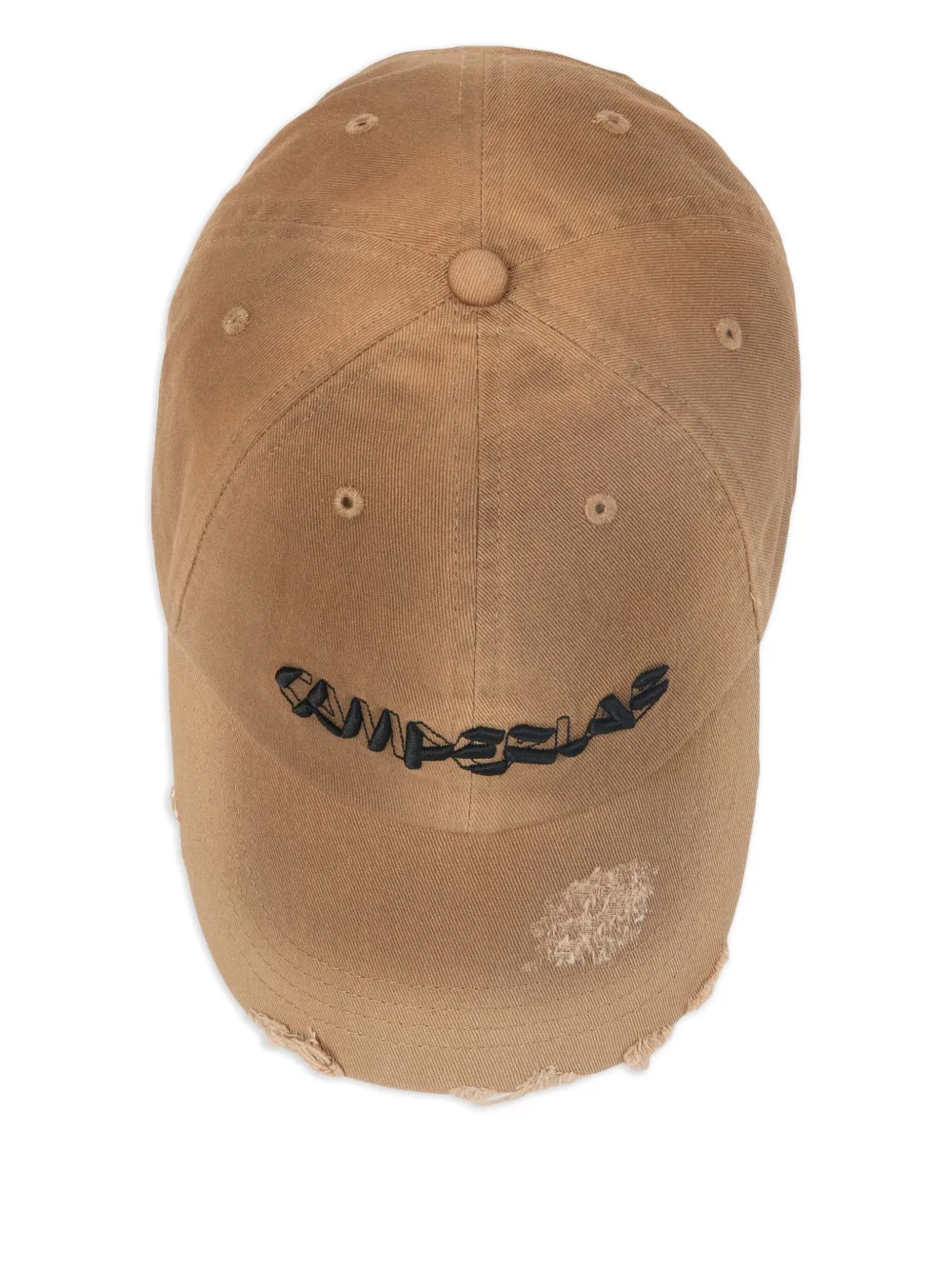 distressed-effect baseball cap