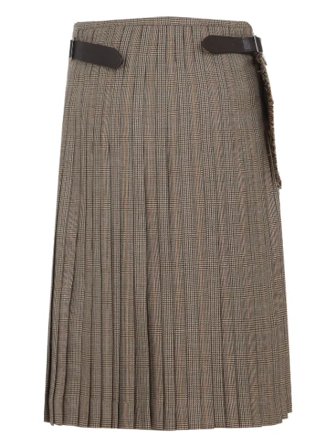 Phoebe Philo belted pleated mini skirt