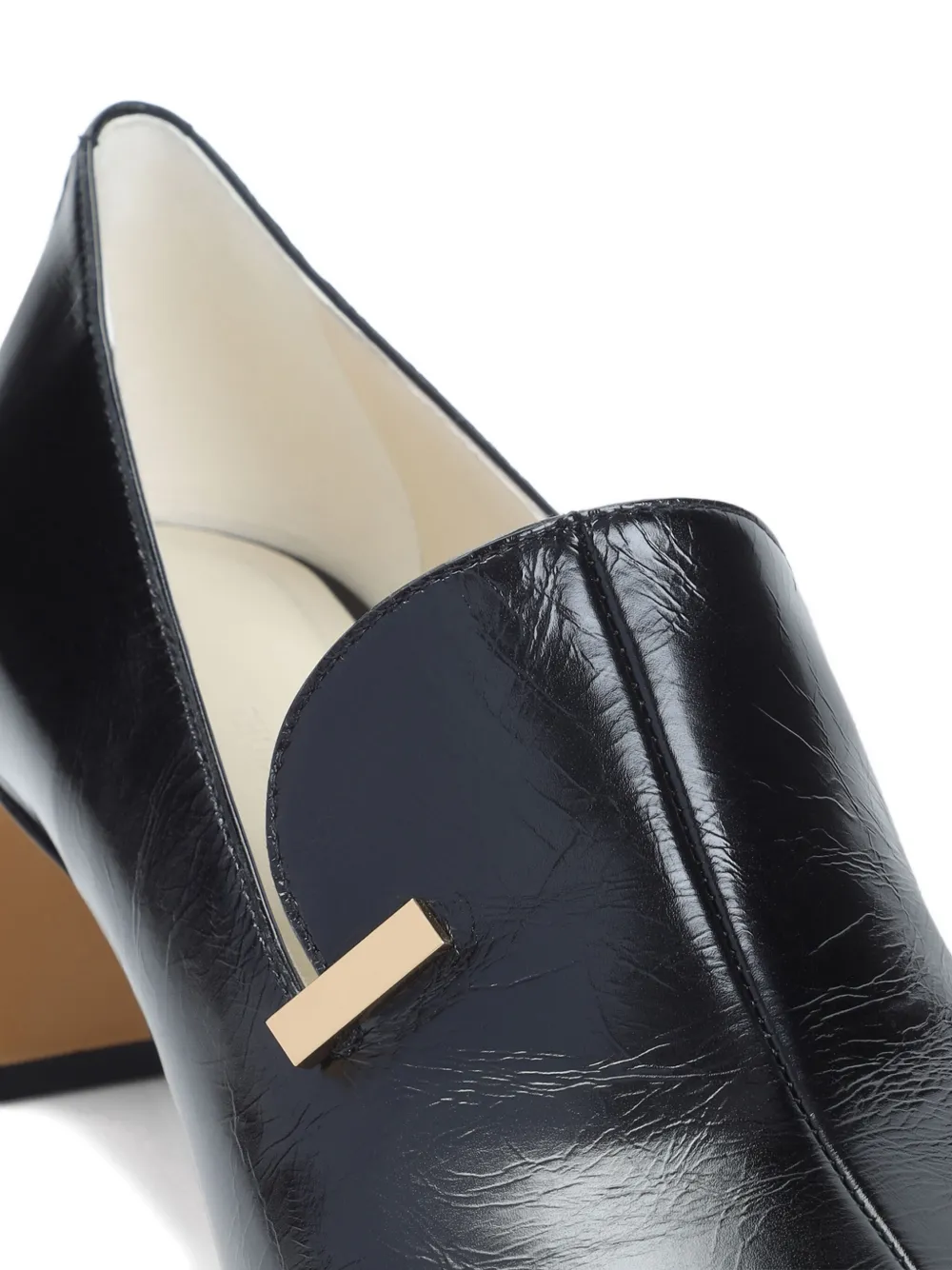 Phoebe Philo 60mm Club leather heeled loafers Black