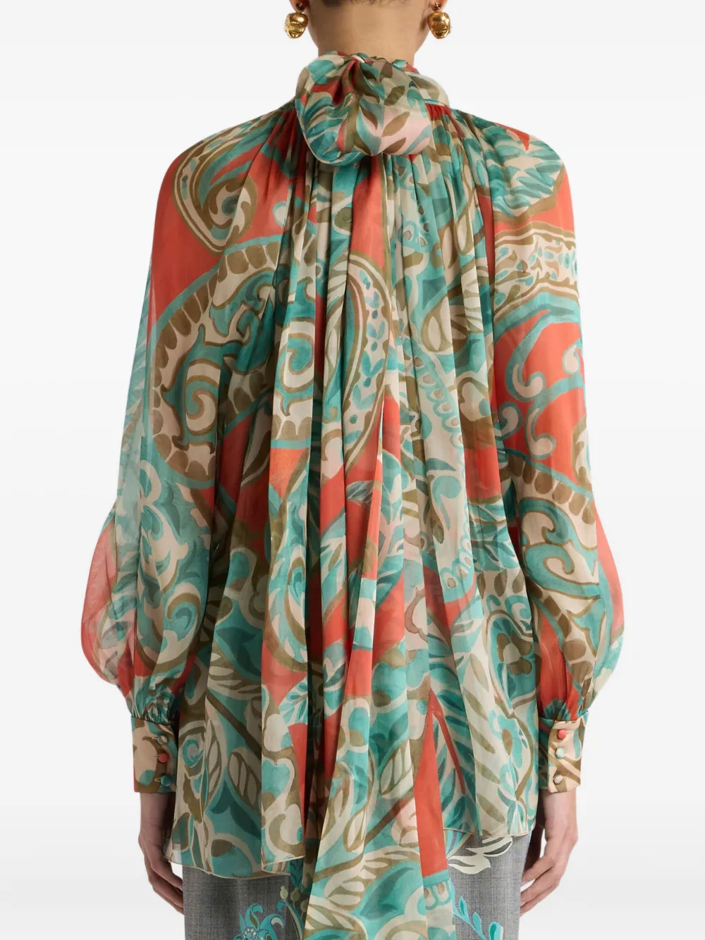 Etro Paisley Print Blouse Shirt And Blouse Multicolor In Multi