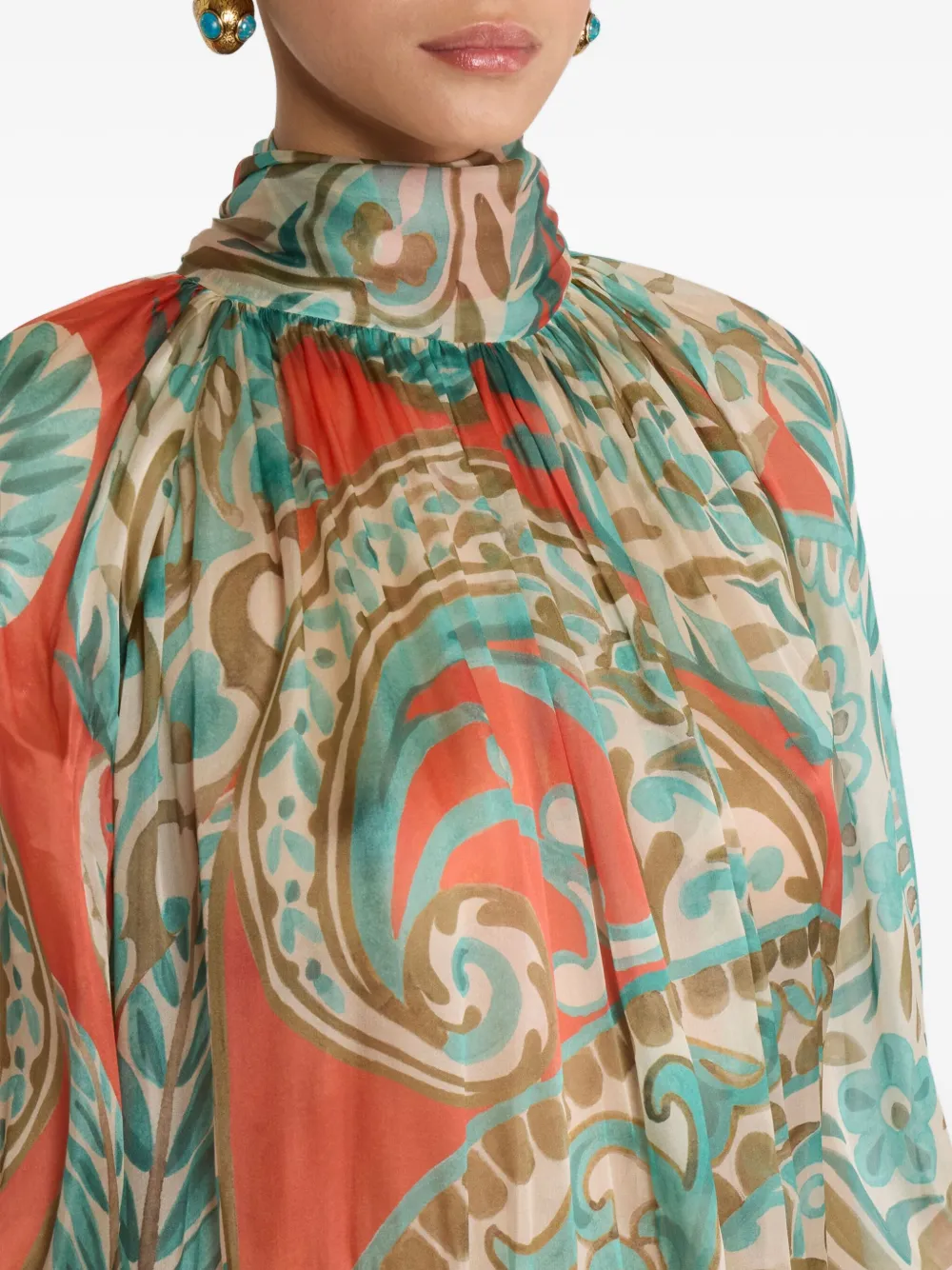 Etro Paisley Print Blouse Shirt And Blouse Multicolor In Multi