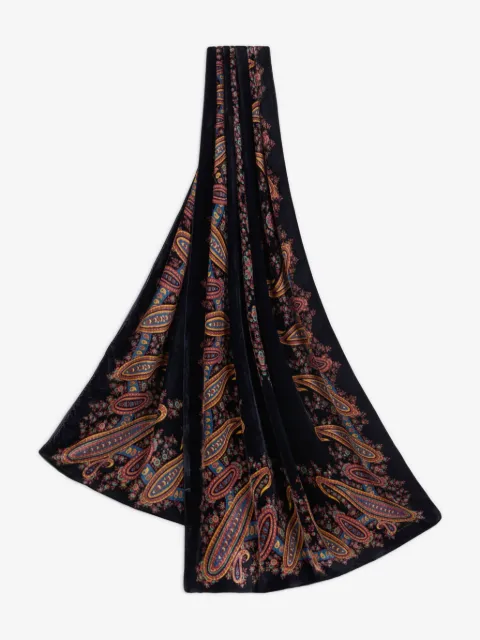 ETRO fringed paisley-print scarf