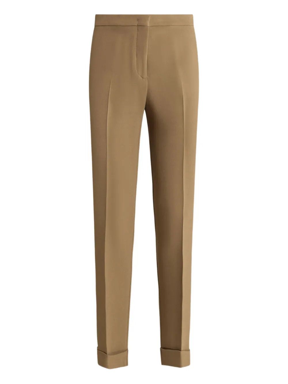 ETRO Cady cigarette cuffed trousers Beige