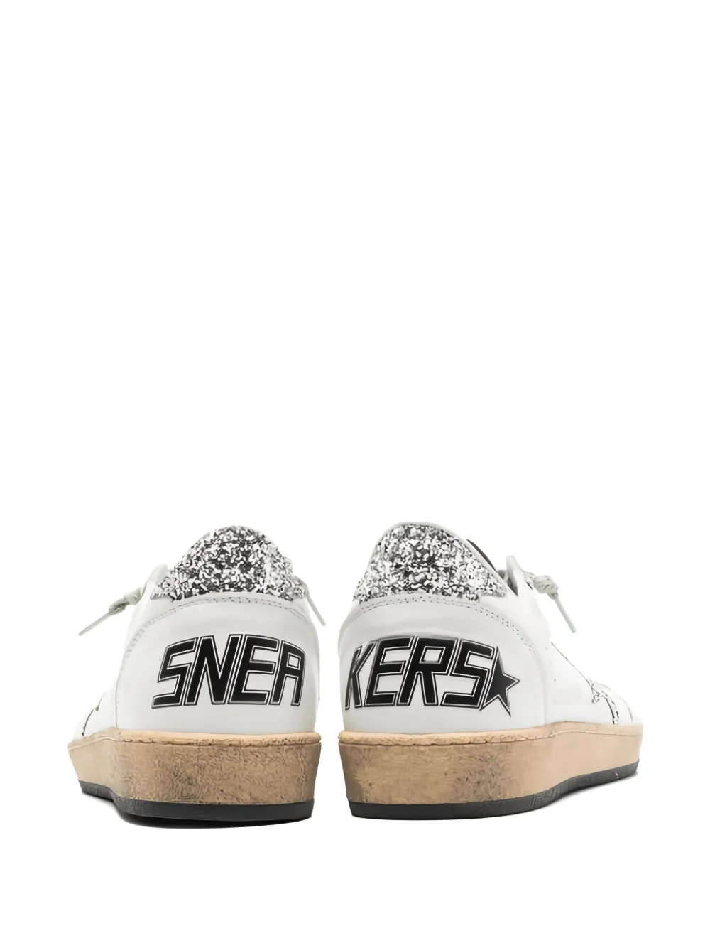 Golden Goose Ball Star glitter lace-up sneakers | Low-Tops | Image 2