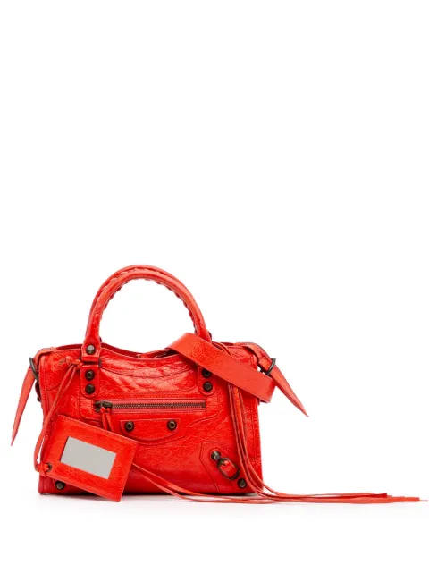 Balenciaga Pre-Owned 2013 Mini Lambskin Motocross Classic City satchel