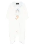 Monnalisa teddy-rainbow printed pajamas - Neutrals