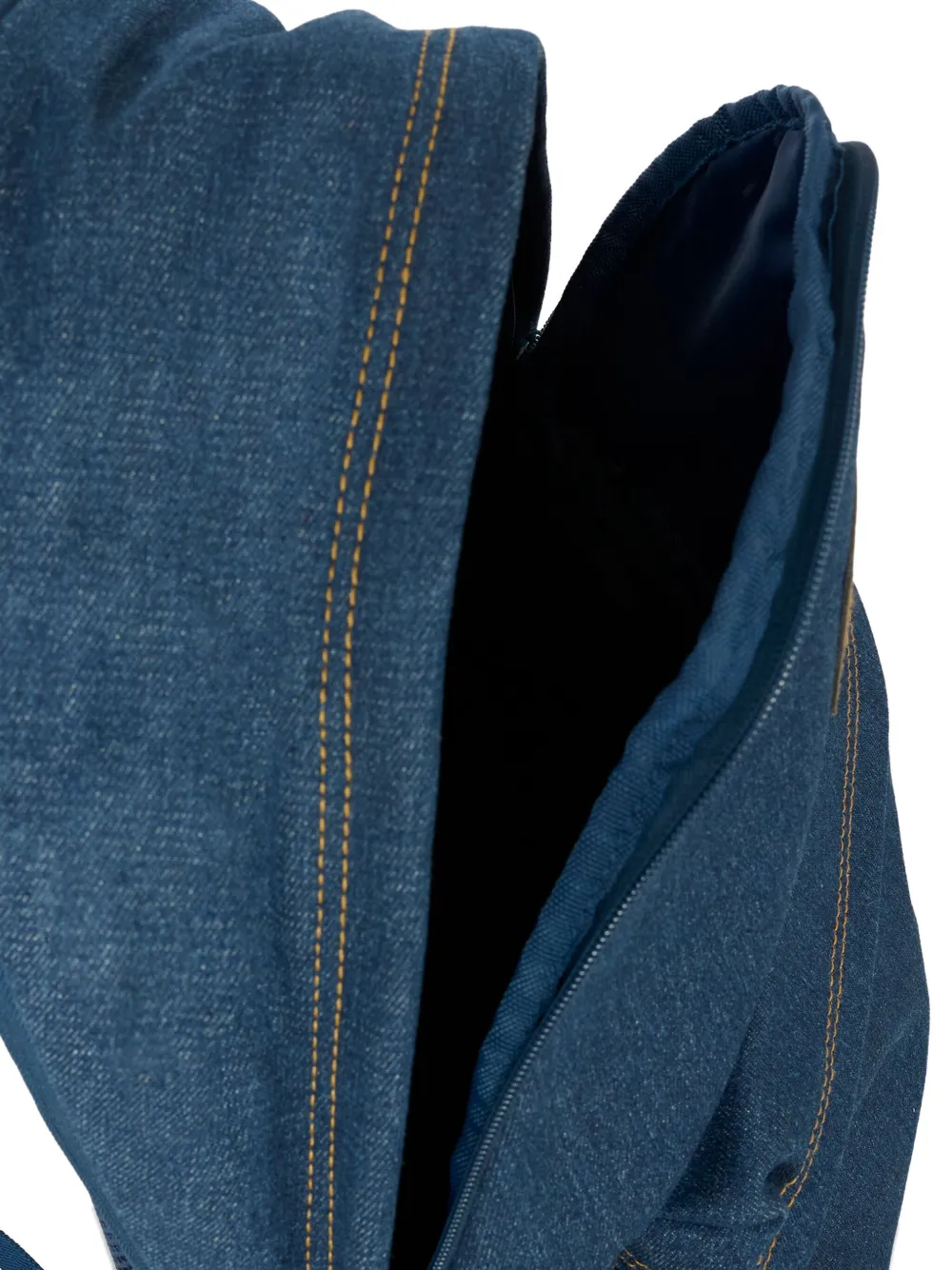 Levi's Kids denim zip-fastening backpack Blauw