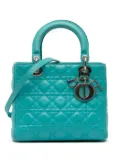 Christian Dior Pre-Owned 2012 Medium Lambskin Cannage Lady Dior satchel - Blue