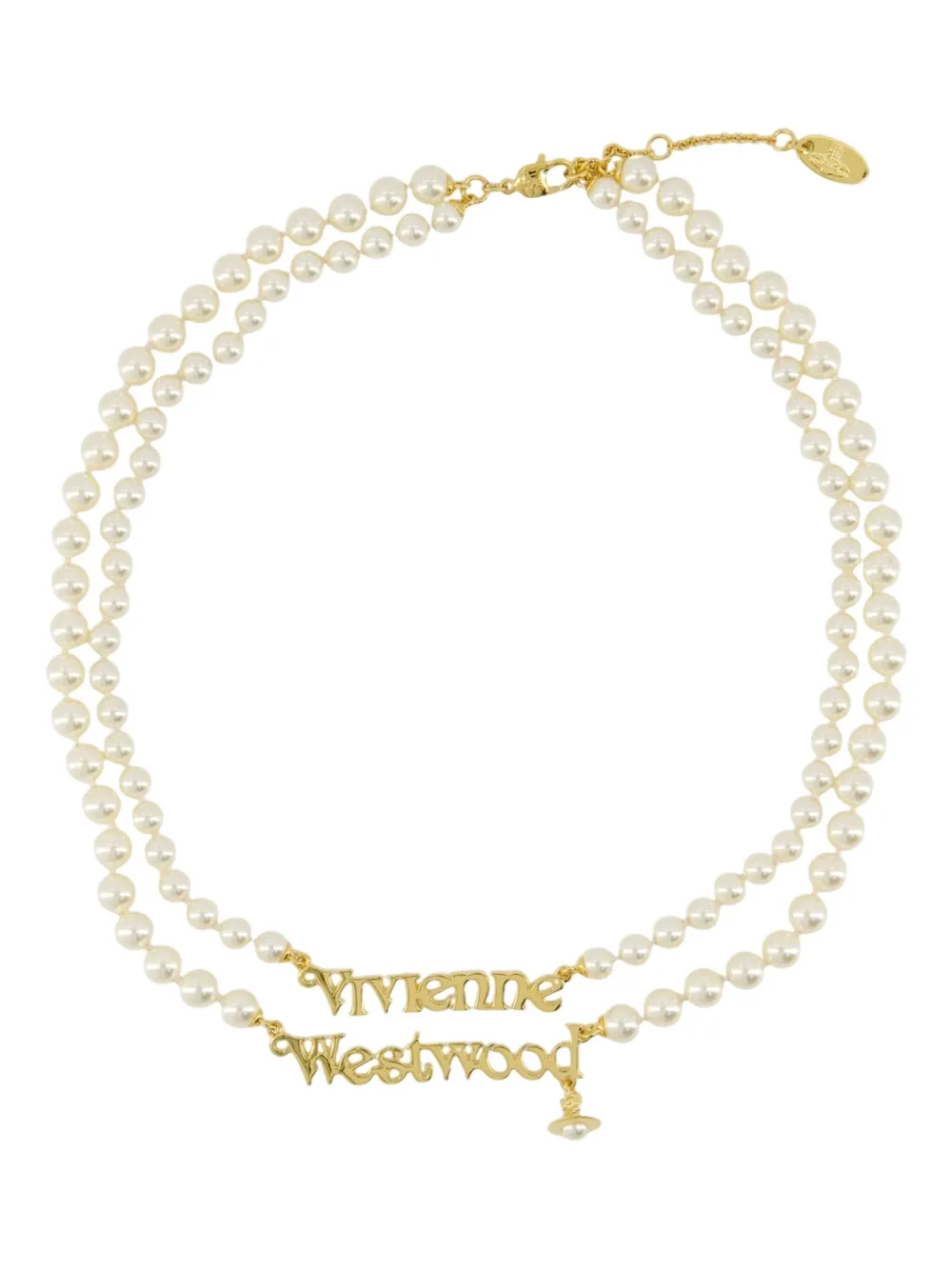 pearl double-strand necklace