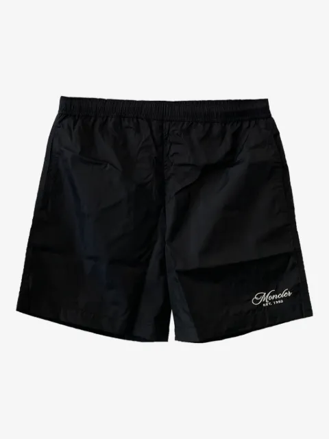 Moncler shorts de playa con detalle del logo
