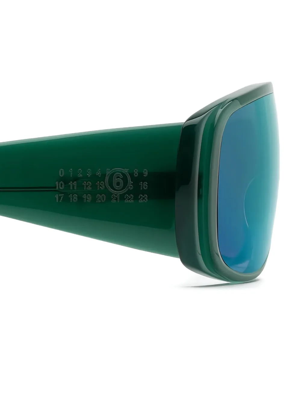 Kaleos shield-frame sunglasses - Groen