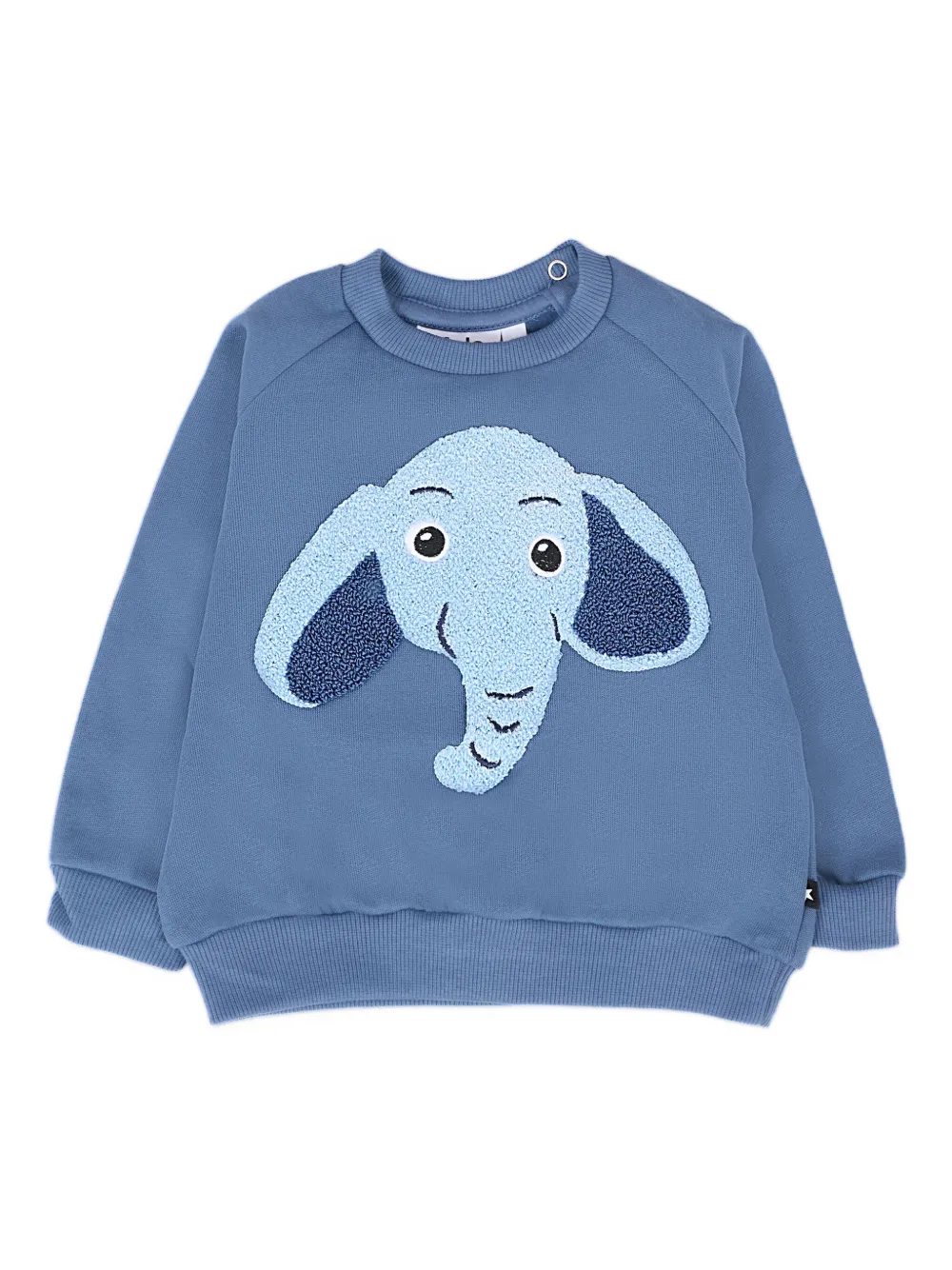 Molo elephant-appliqué sweatshirt Blauw