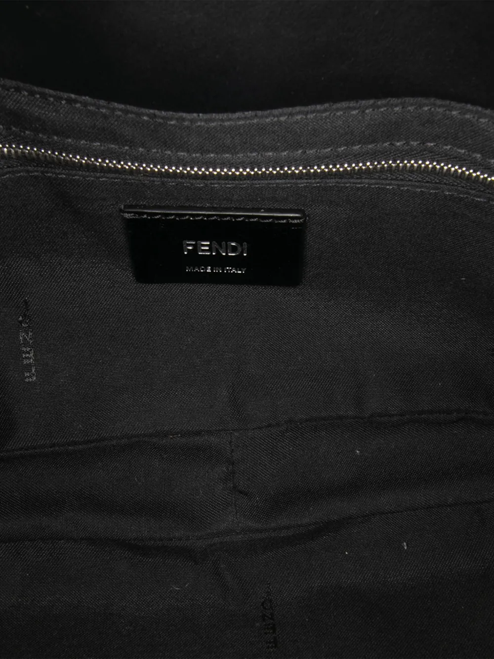 Pre-owned Fendi 2010-2025 Zucca Canvas Convertible Baguette Satchel Crossbody Bag In Brown