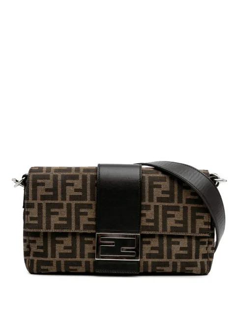 Fendi Pre-Owned 2010-2025 Zucca Canvas Convertible Baguette Satchel crossbody bag