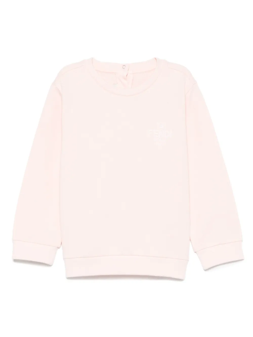 Fendi Kids logo-print sweatshirt Roze