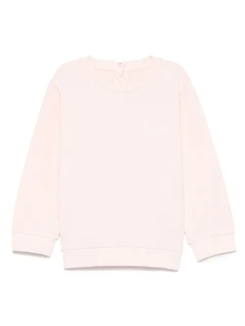 Fendi Kids sudadera con logo estampado