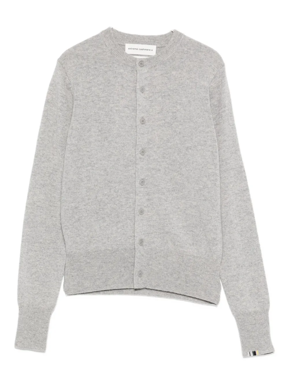 Extreme Cashmere N°300 Button-front Cashmere Cardigan In Gray