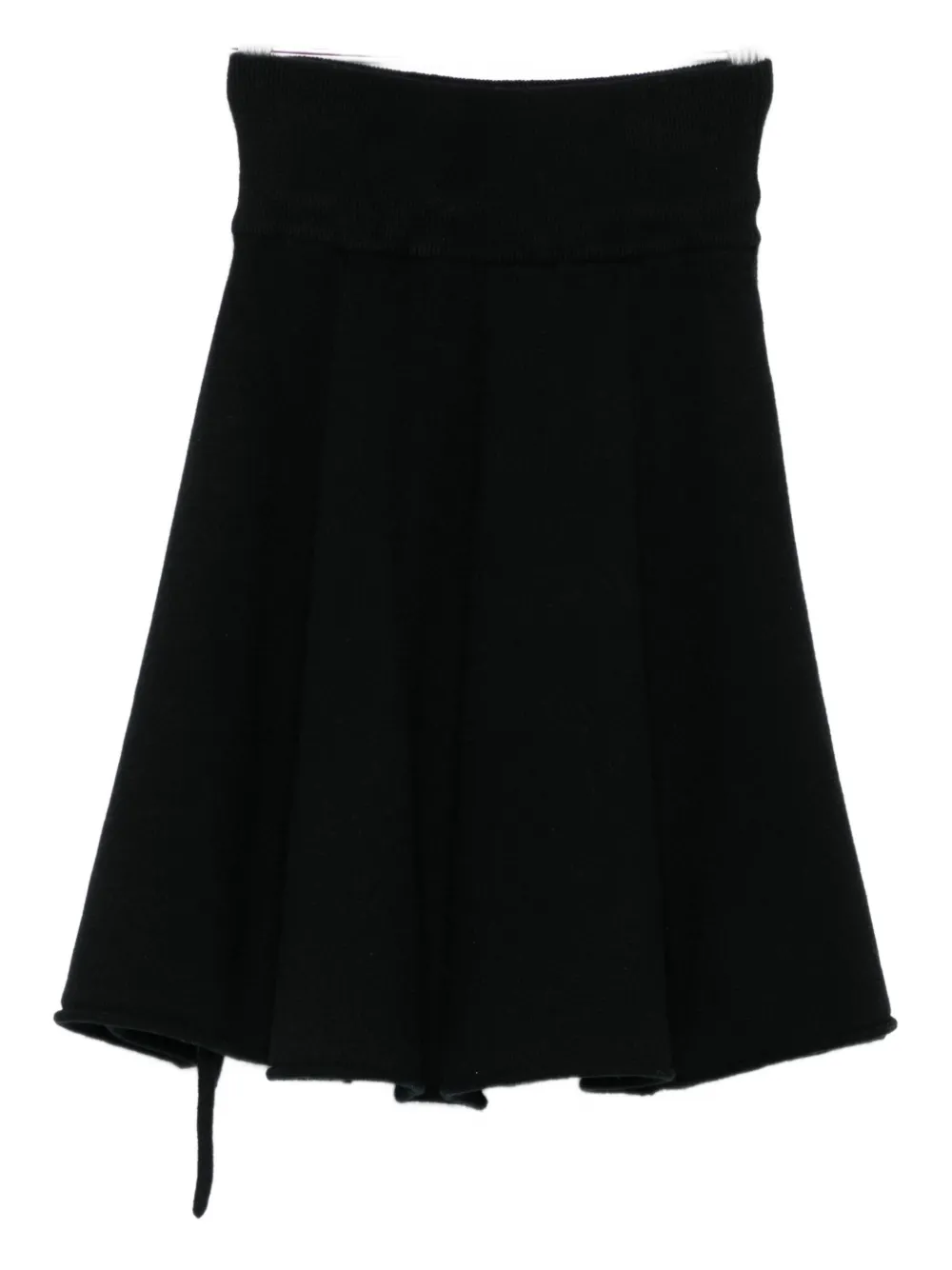 extreme cashmere logo-detail mini skirt Zwart
