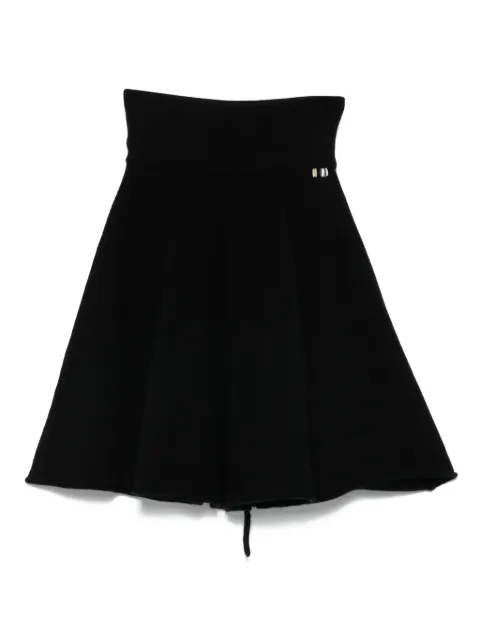 extreme cashmere logo-detail mini skirt