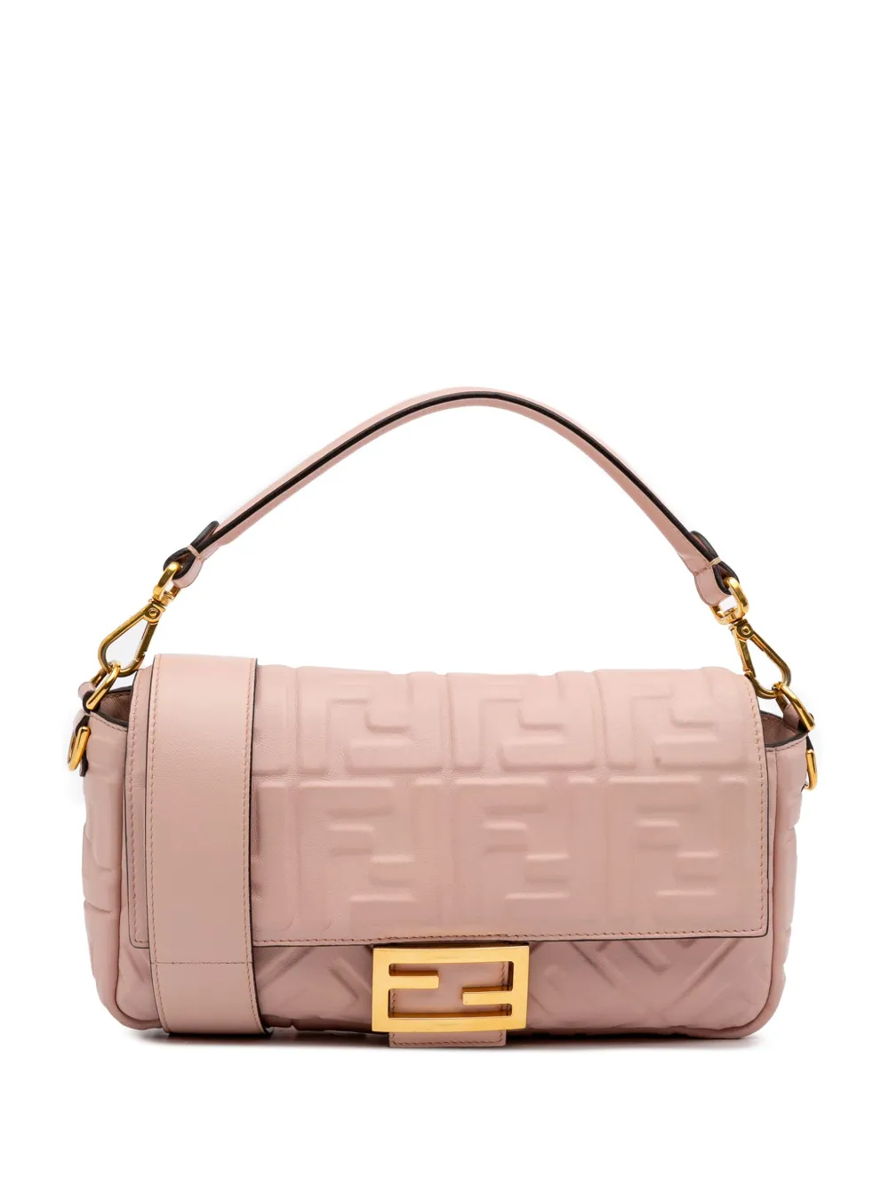 2010-2025 Zucca Embossed Leather Baguette satchel