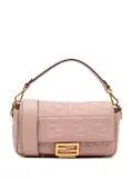 Fendi Pre-Owned 2010-2025 Zucca Embossed Leather Baguette satchel - Pink