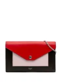 Céline Pre-Owned 2016 Tricolor Leather Pocket Envelope Wallet On Chain crossbody bag - Black