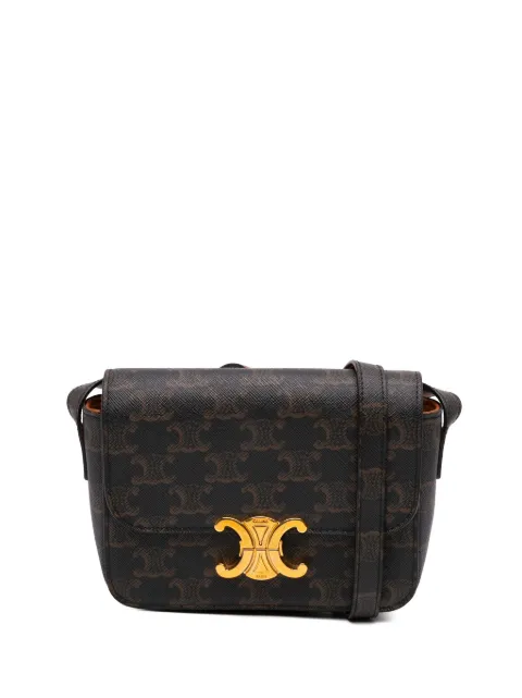 Céline Pre-Owned 2019 Teen Triomphe Coated Canvas Triomphe crossbody bag