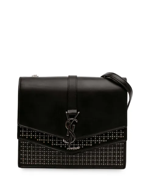 Saint Laurent Pre-Owned 2018 Medium Studded Calfskin Monogram Sulpice crossbody bag