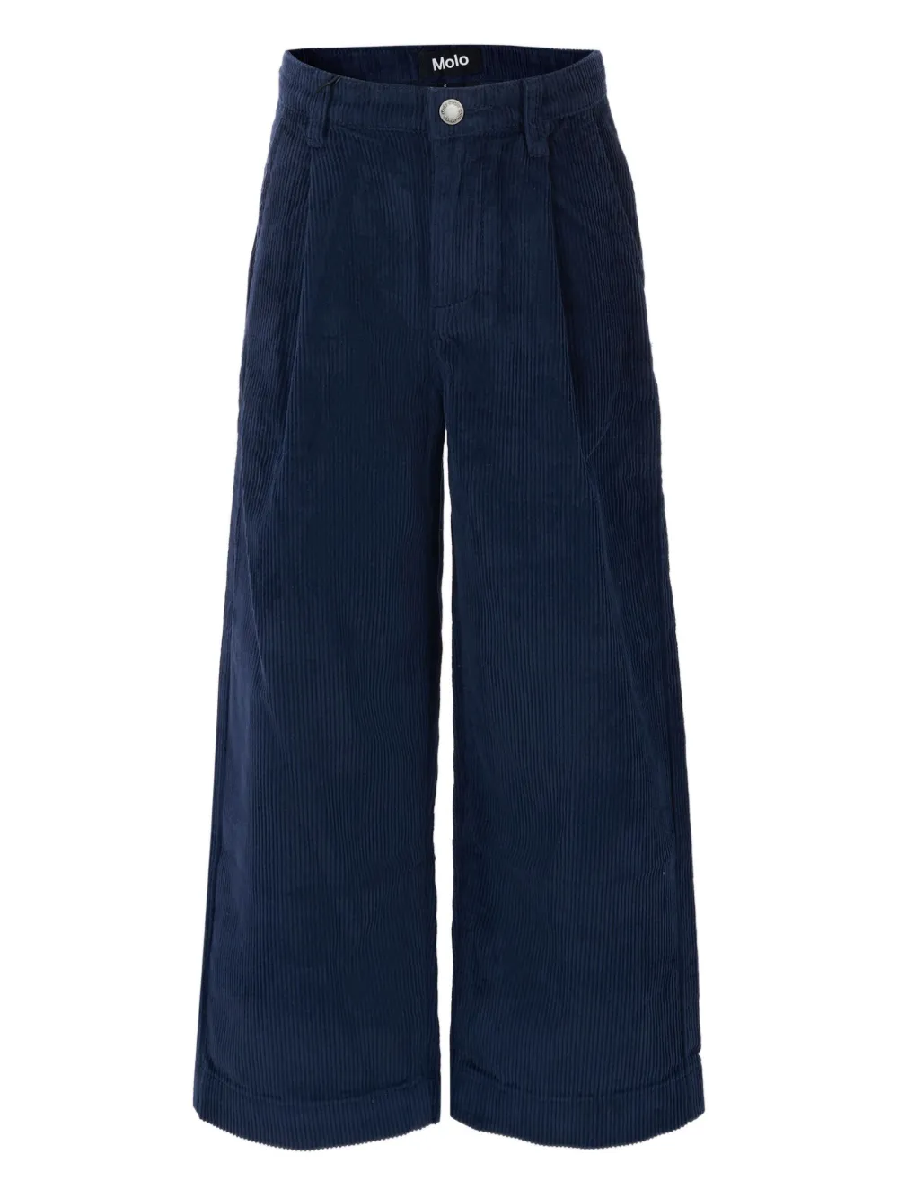 Molo pleated corduroy trousers Blauw