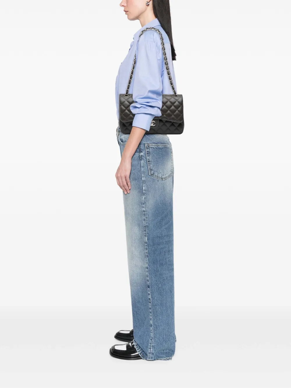 CHANEL Pre-Owned 2012 Jumbo Classic Lambskin Double Flap shoulder bag | Pre-Owned | Image 2